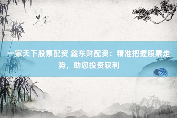 一家天下股票配资 鑫东财配资：精准把握股票走势，助您投资获利