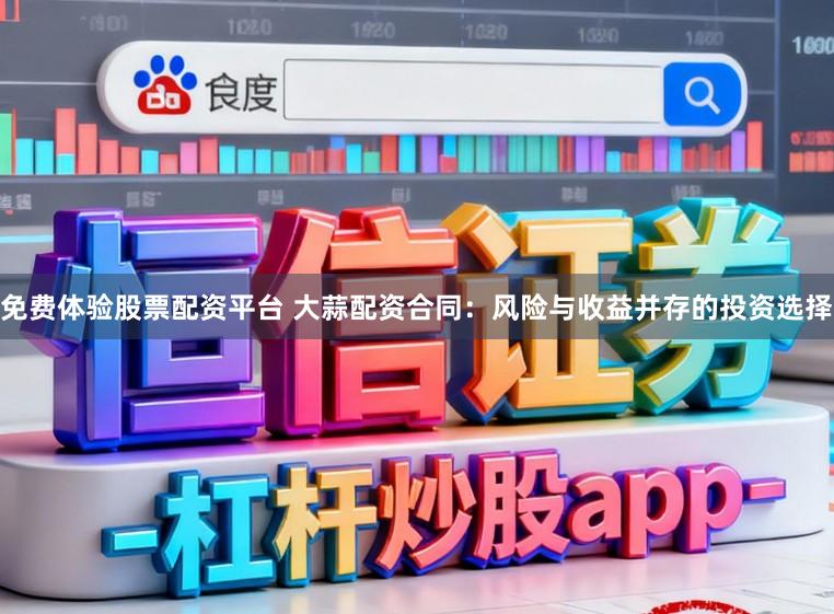 免费体验股票配资平台 大蒜配资合同:风险与收益并存的投资选择