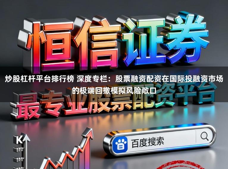 炒股杠杆平台排行榜 深度专栏：股票融资配资在国际投融资市场的极端回撤模拟风险敞口