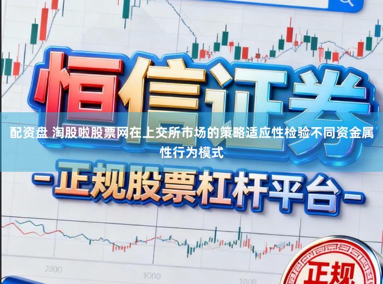 配资盘 淘股啦股票网在上交所市场的策略适应性检验不同资金属性行为模式